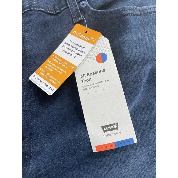 Levis Men Jeans 541 Athletic Fit Taper Stretch All Season Tech Dark Blue 42 x 32 - Picture 6 of 10